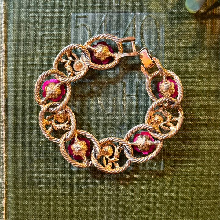 Gold Floral Joan Rivers Bracelet