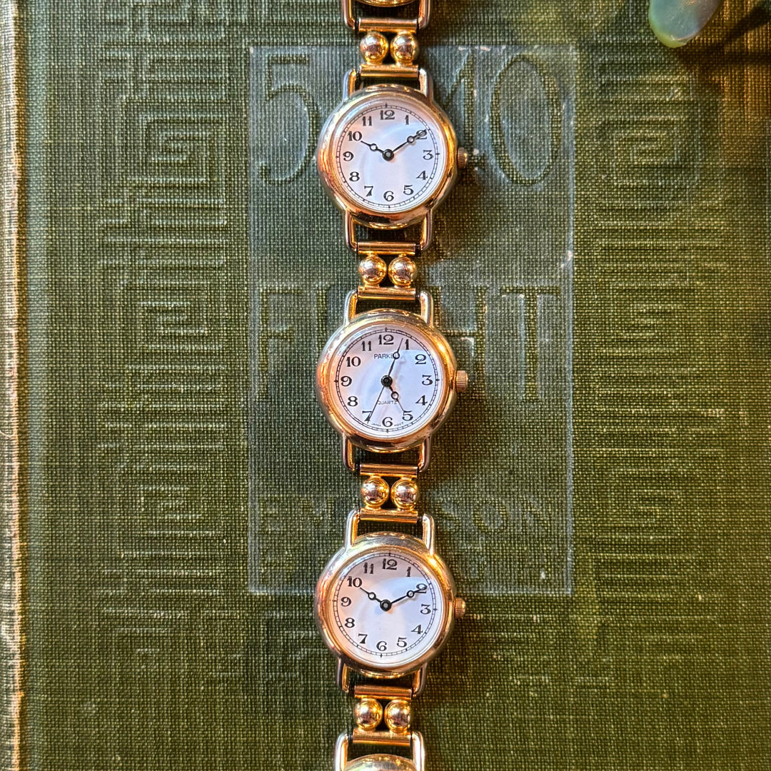 Gold Multi Face Watch