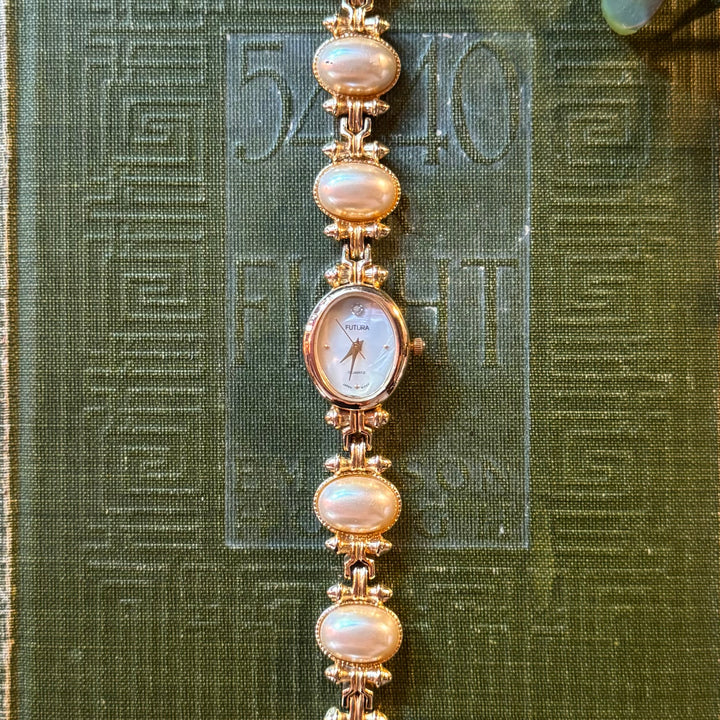 Gold Pearl Watch