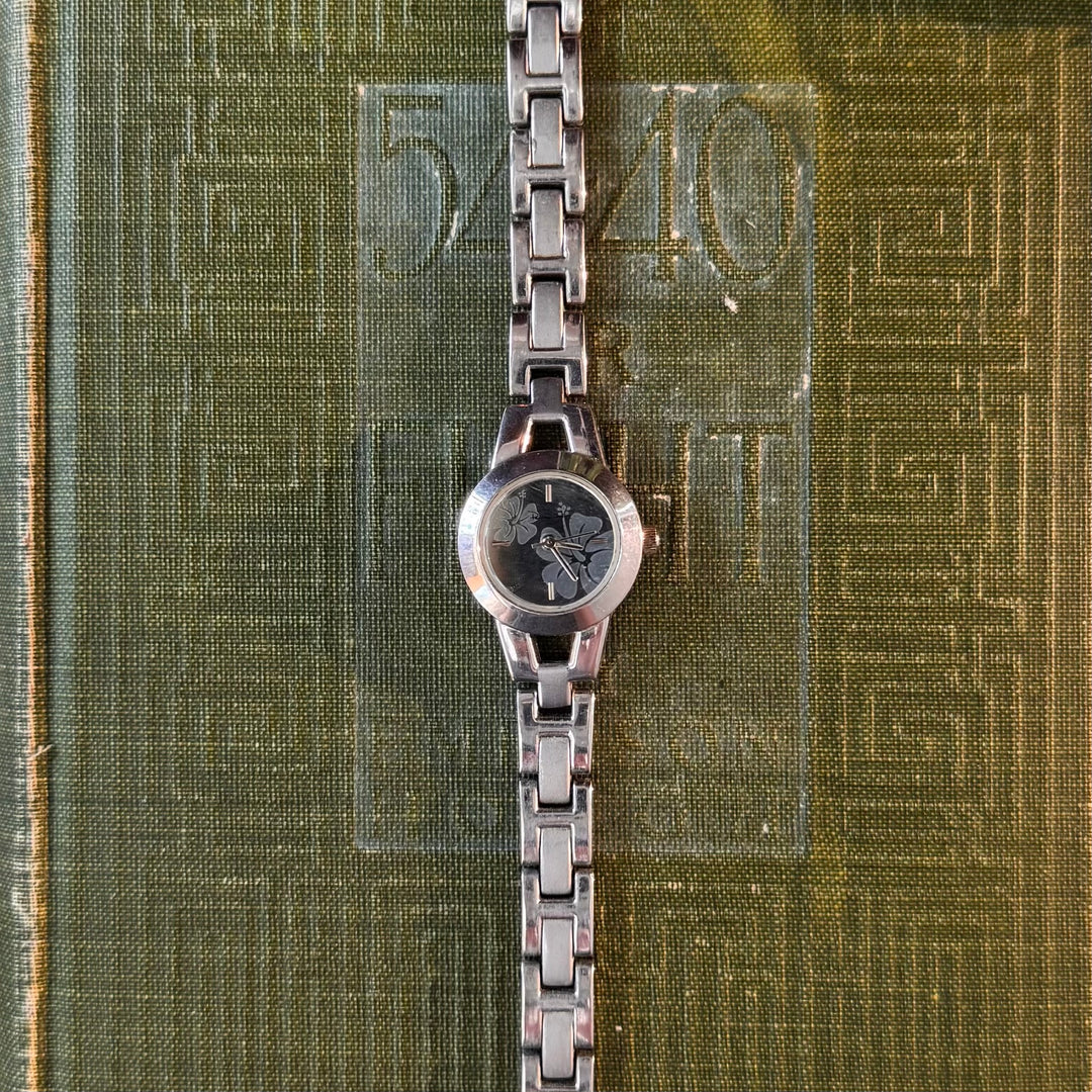 Silver Watch with Silver Face