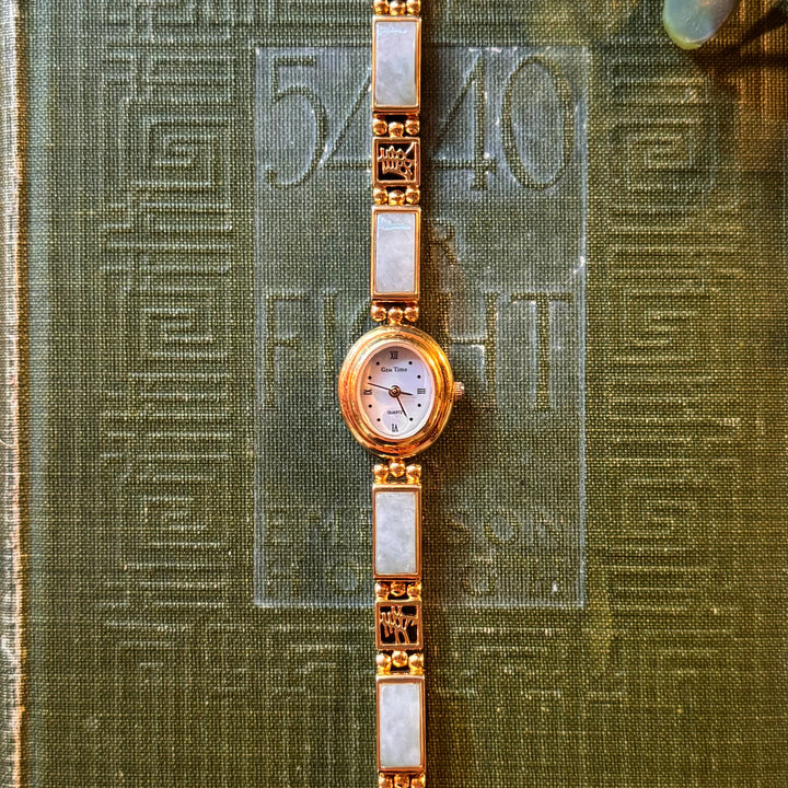 Gold Jade Watch
