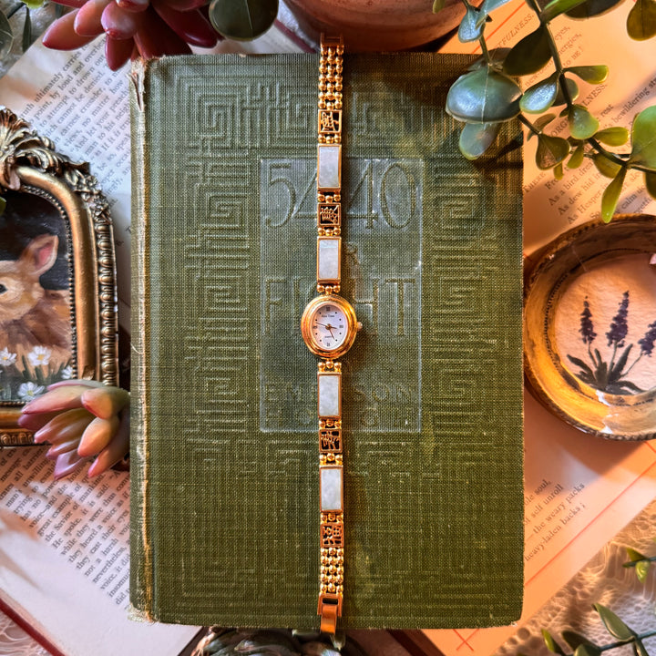 Gold Jade Watch