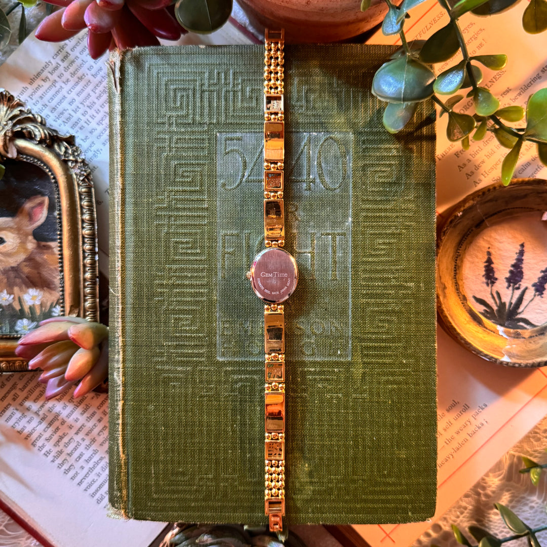 Gold Jade Watch