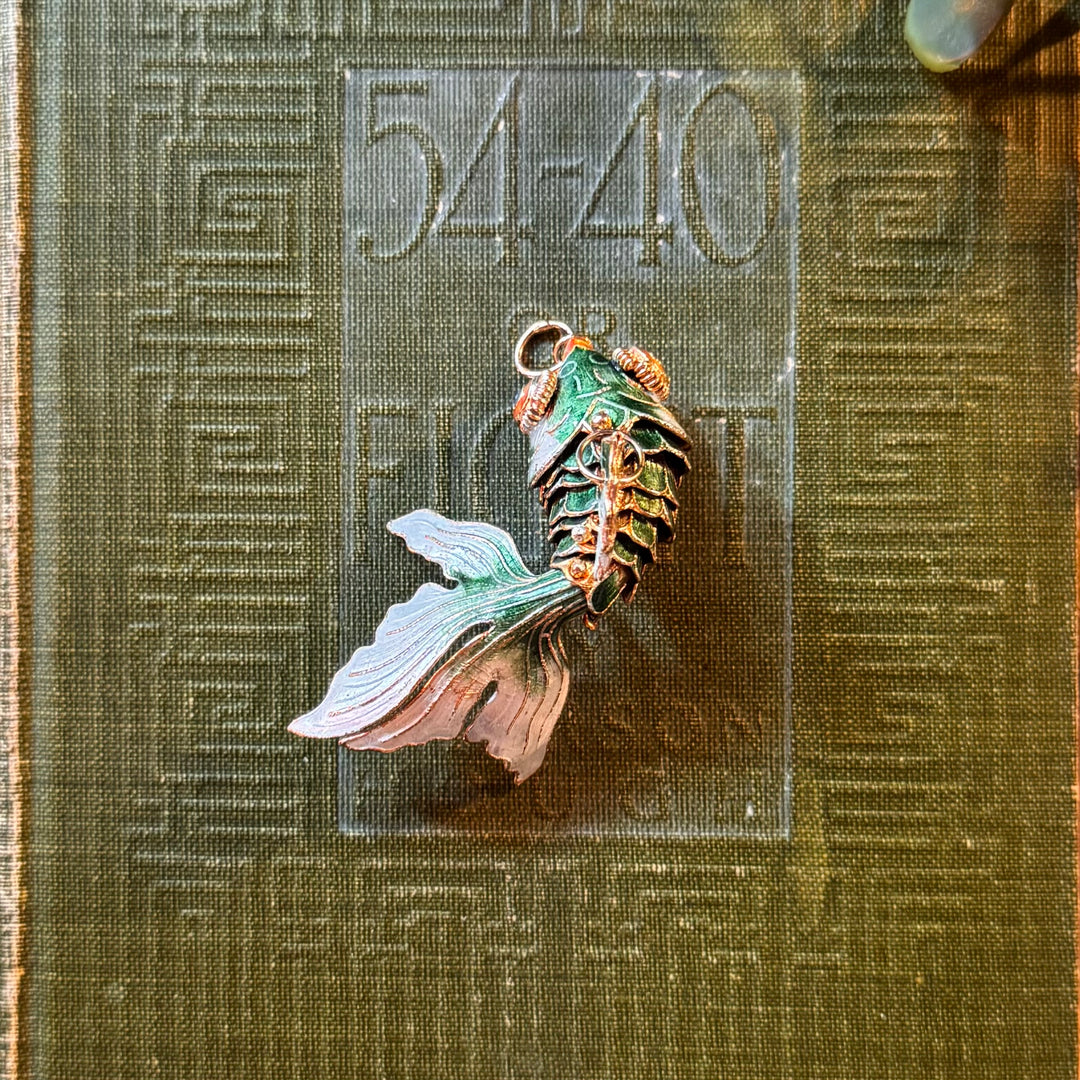 Gold Koi Fish Pendant
