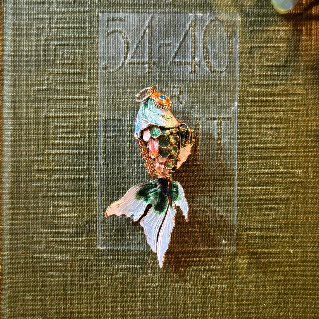 Gold Koi Fish Pendant