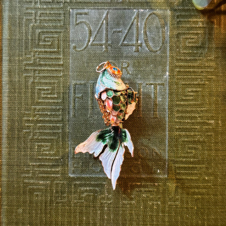 Gold Koi Fish Pendant