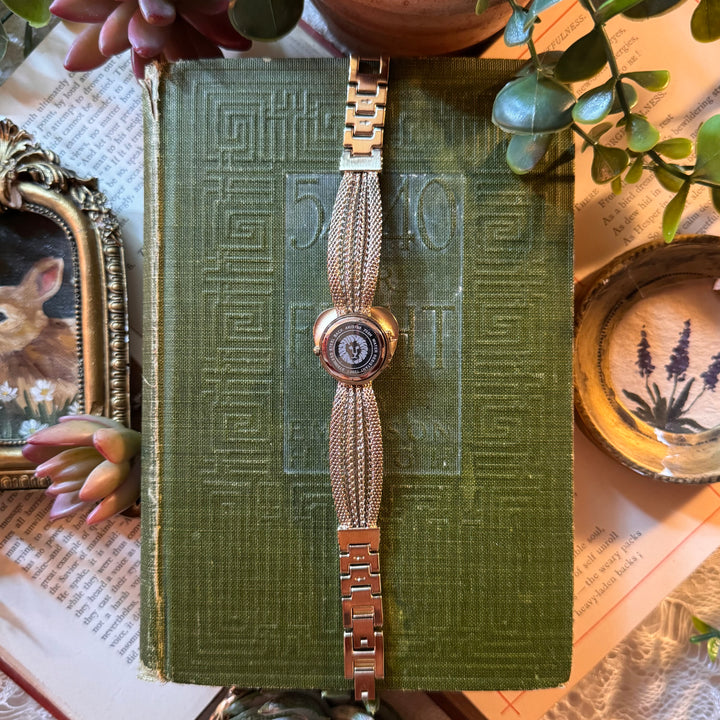 Gold Heart Peekaboo Watch