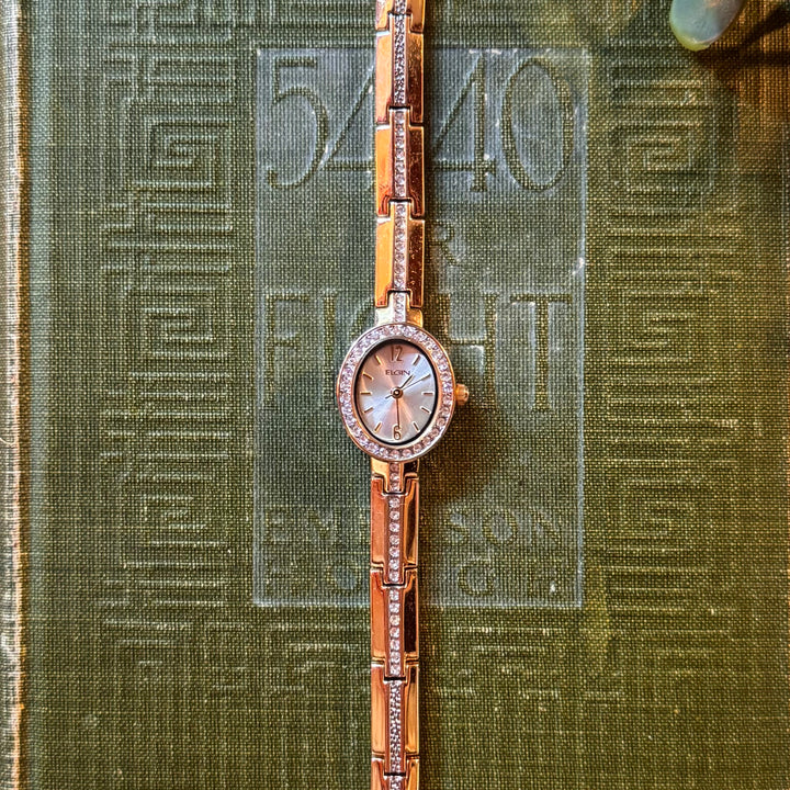 Gold Watch with Rhrinestones