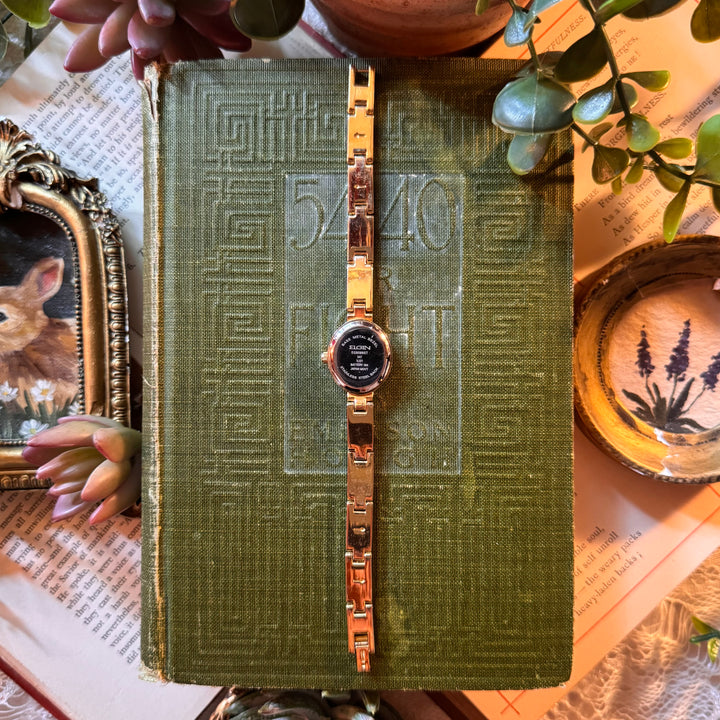 Gold Watch with Rhrinestones