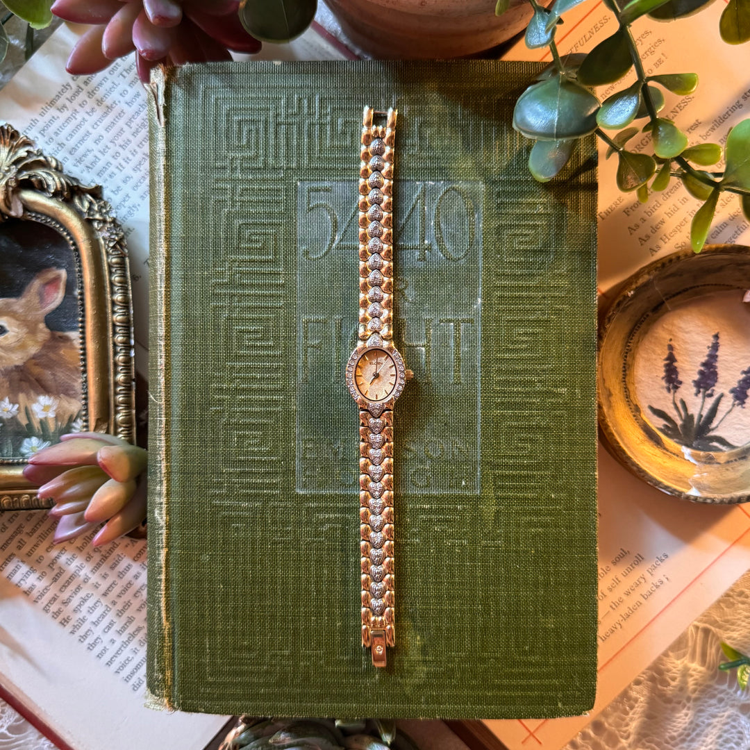 Two Tone Heart Watch