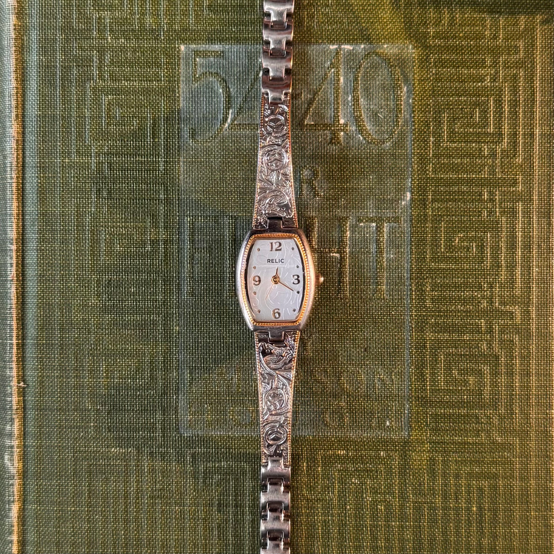 Two Tone Ornate Watch