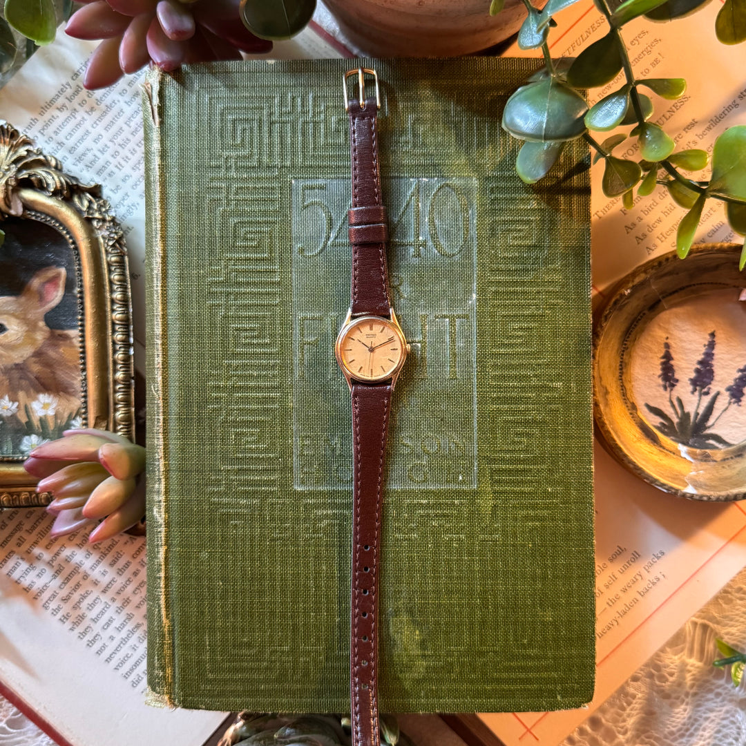 Gold Leather Watch