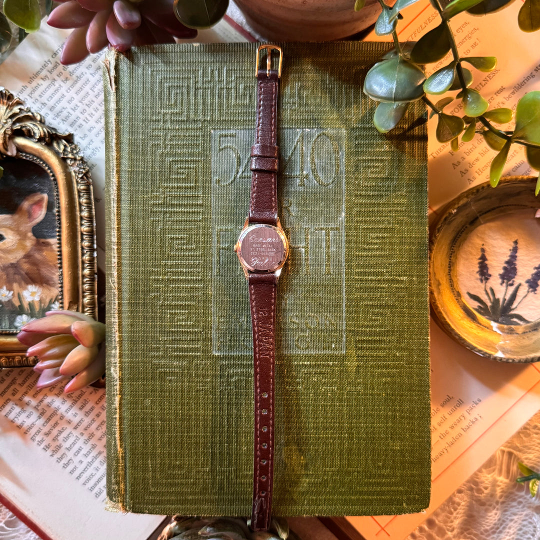 Gold Leather Watch
