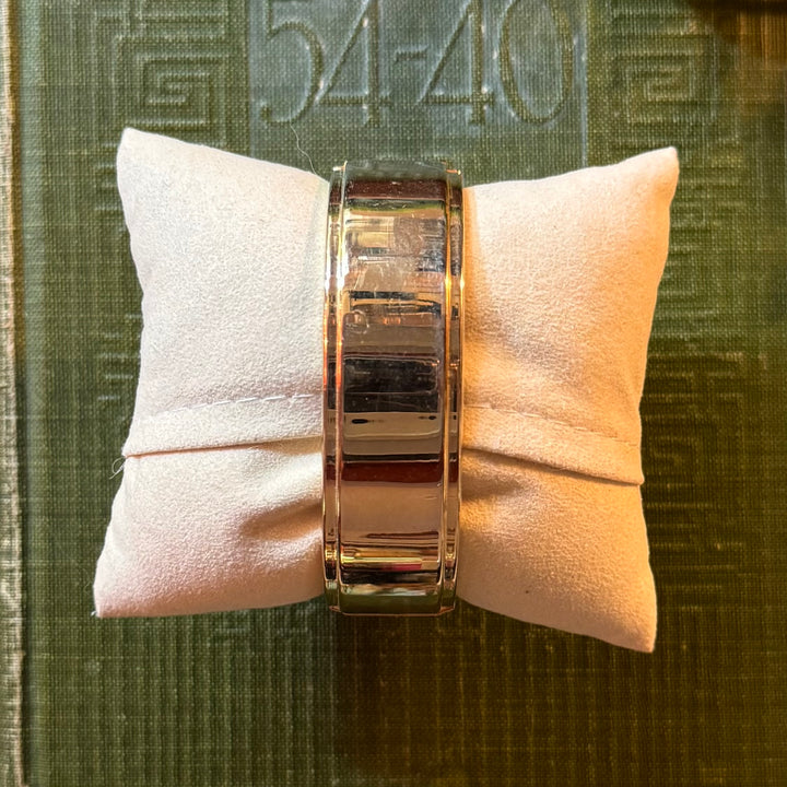 Gold Abalone Bangle Watch