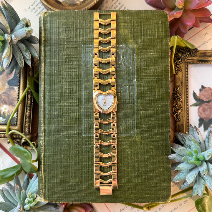 Gold Heart Watch