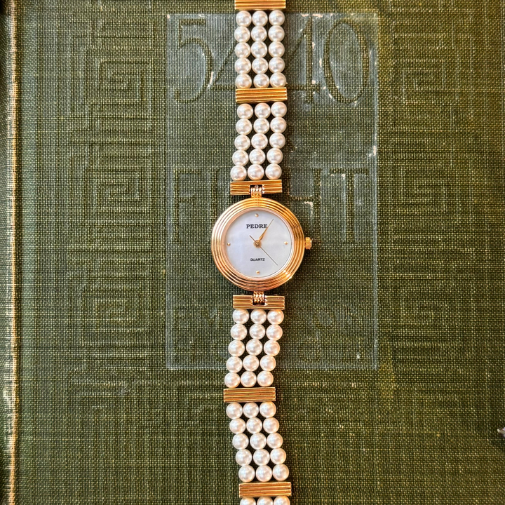 Gold Pearl Watch
