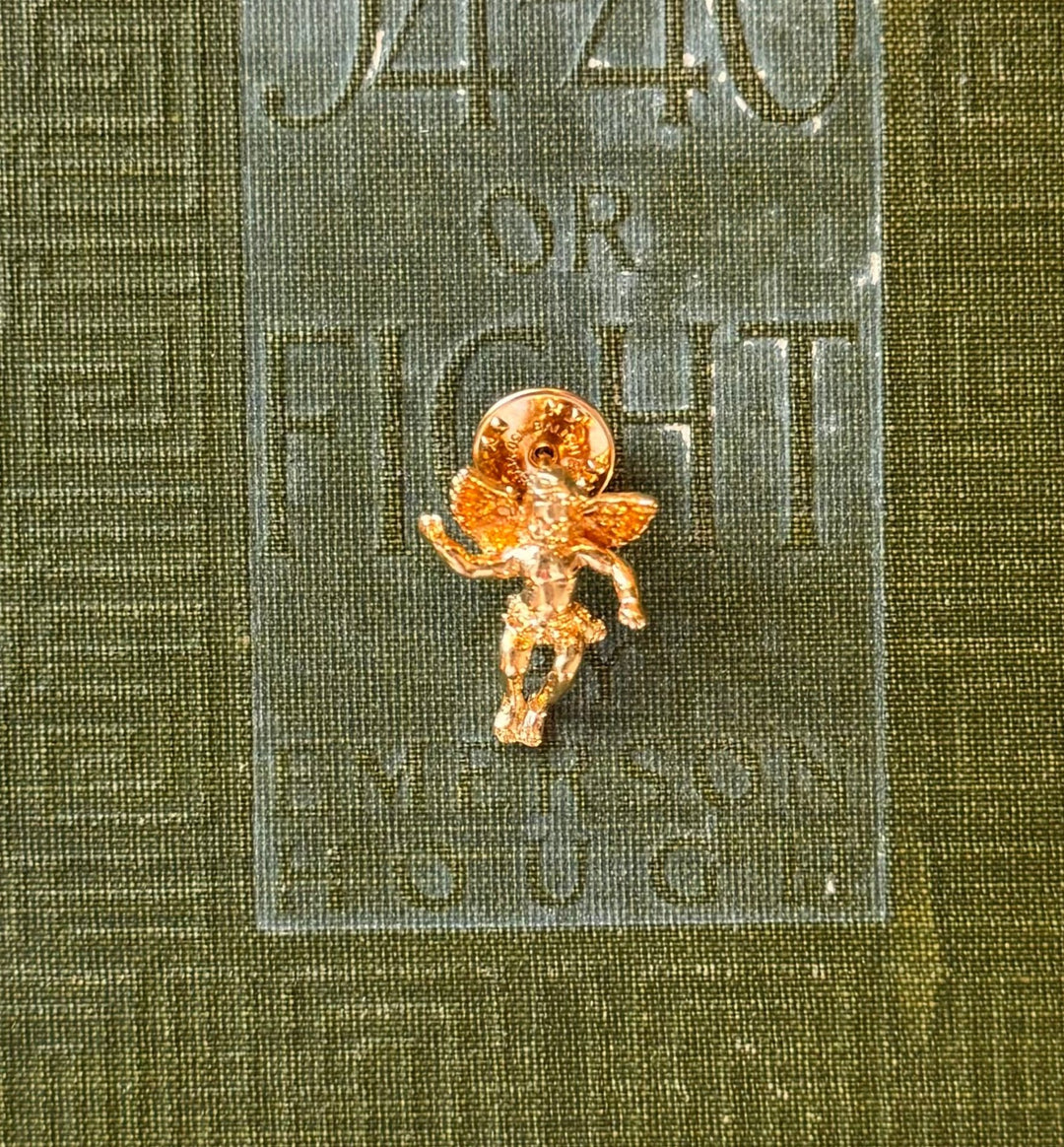 Gold Kirk's Folly Cherub Pin