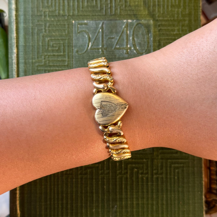 Gold 1940's Expandable Bracelets