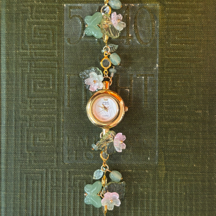 Handmade Gold Floral & Butterfly Watch