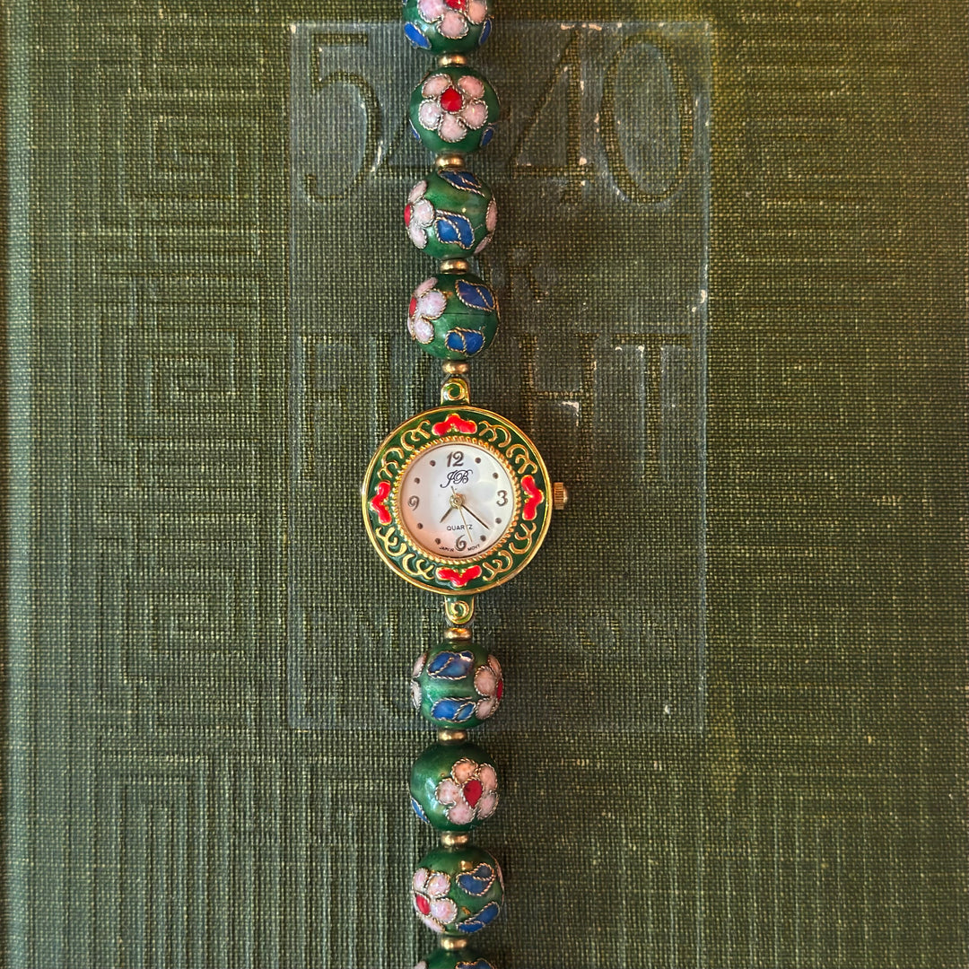 Handmade Gold Cloisonné Watch