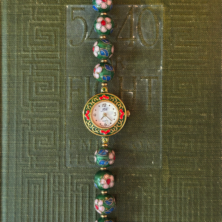 Handmade Gold Cloisonné Watch