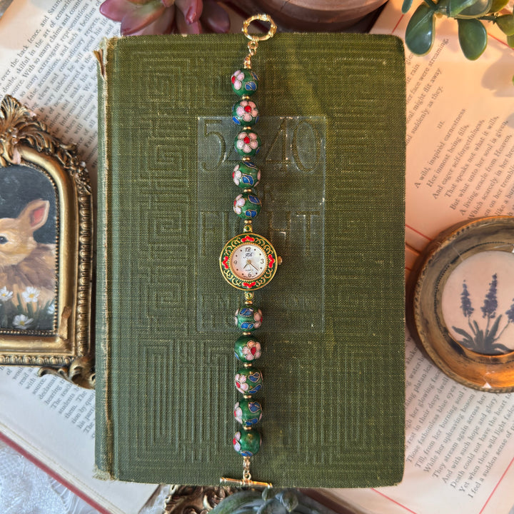 Handmade Gold Cloisonné Watch