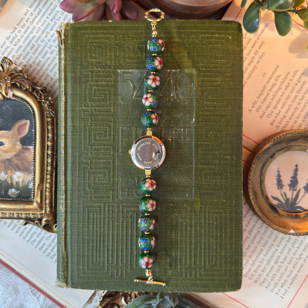 Handmade Gold Cloisonné Watch