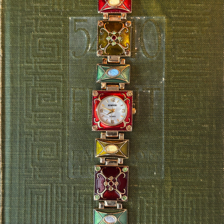 Gold Enamel Watch