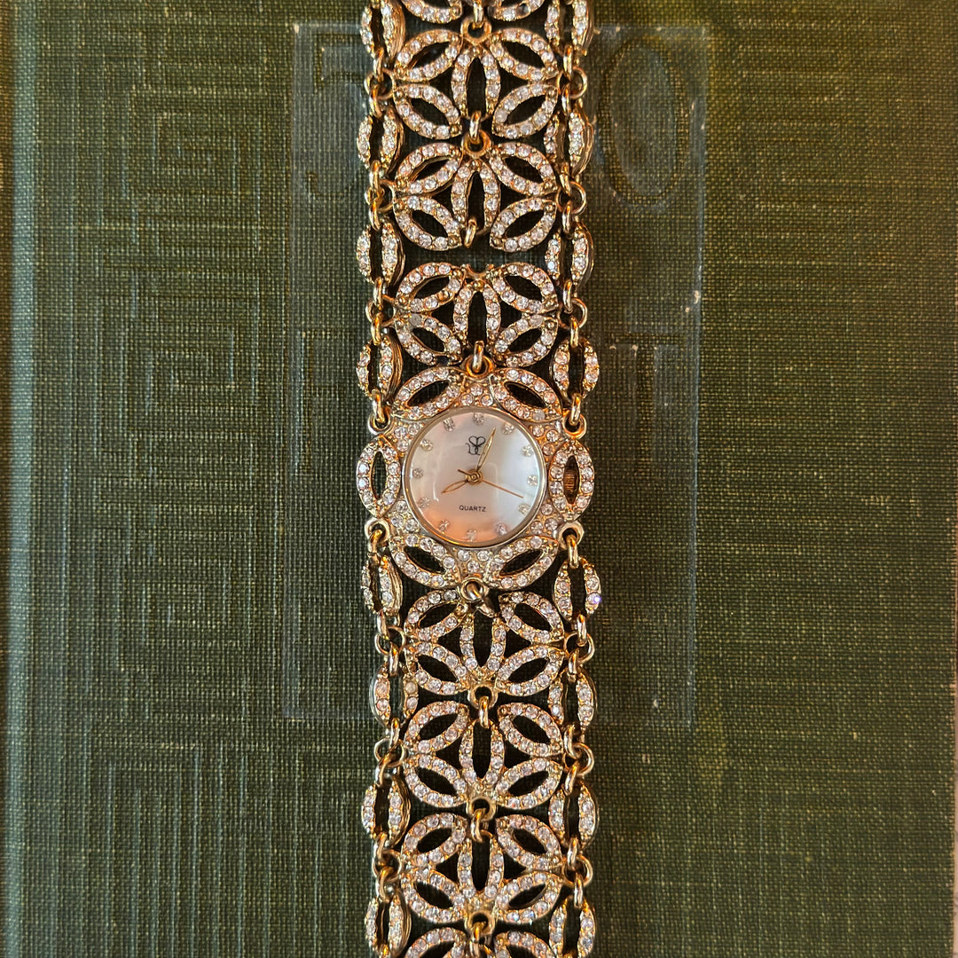 Gold Rhinestone Watch