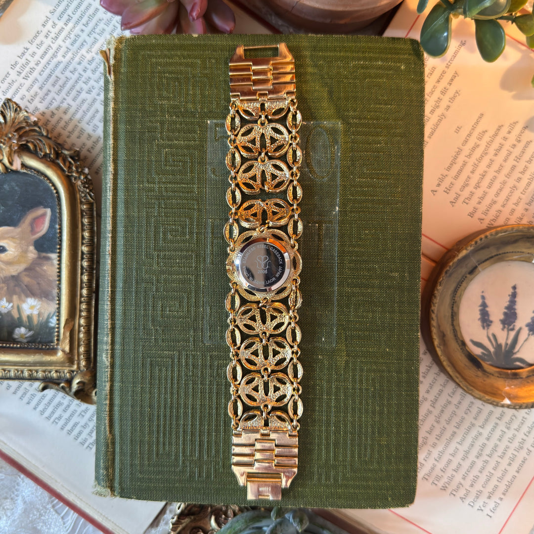 Gold Rhinestone Watch