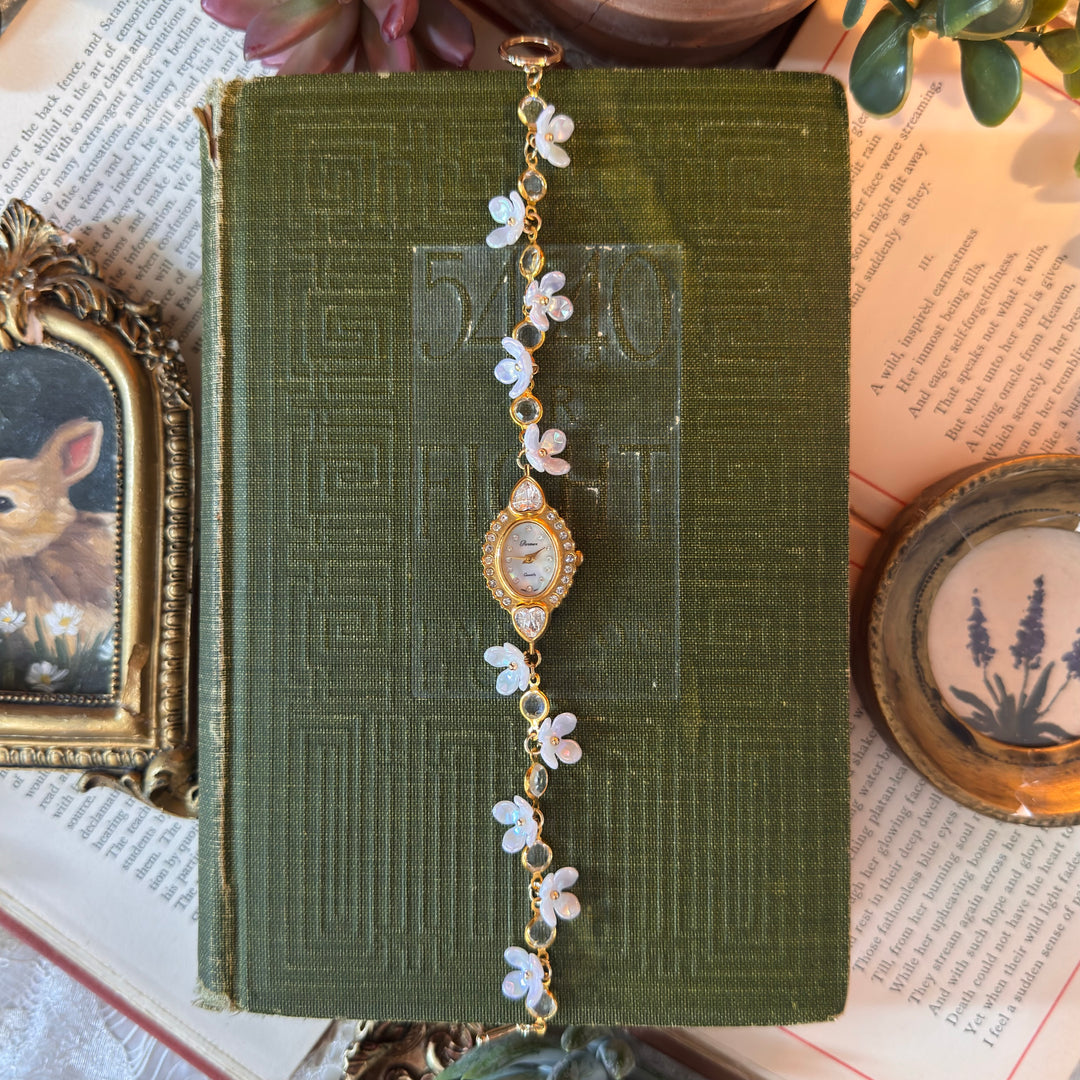 Handmade Gold Floral Watch