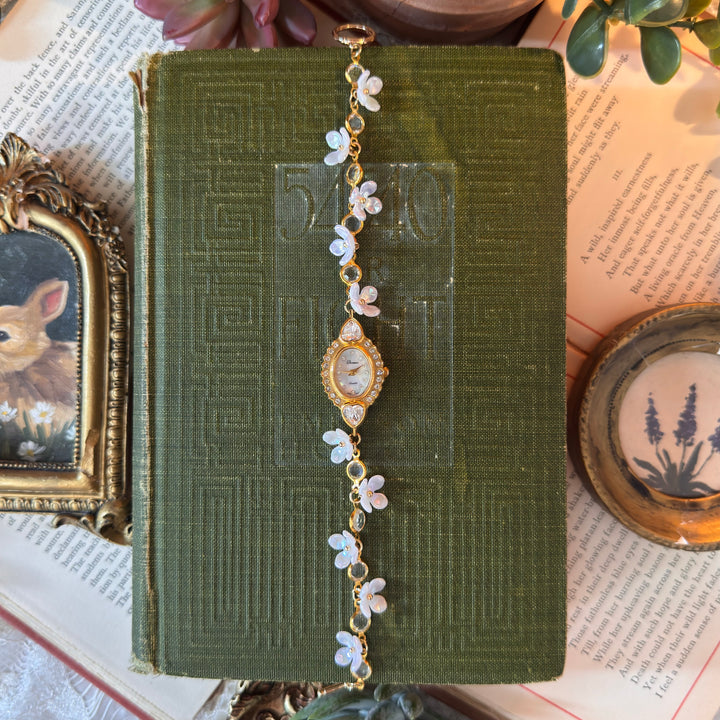 Handmade Gold Floral Watch