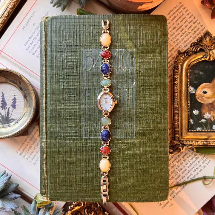 Gold Scarab Watch