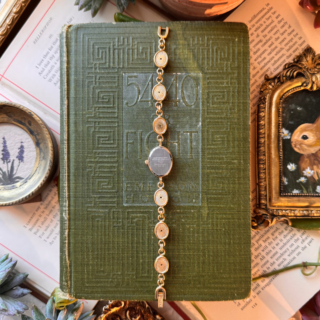 Dainty Gold Scarab Watch