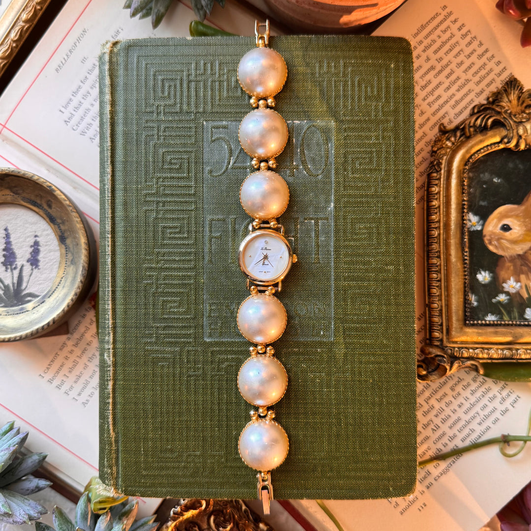 Gold Pearl Watch