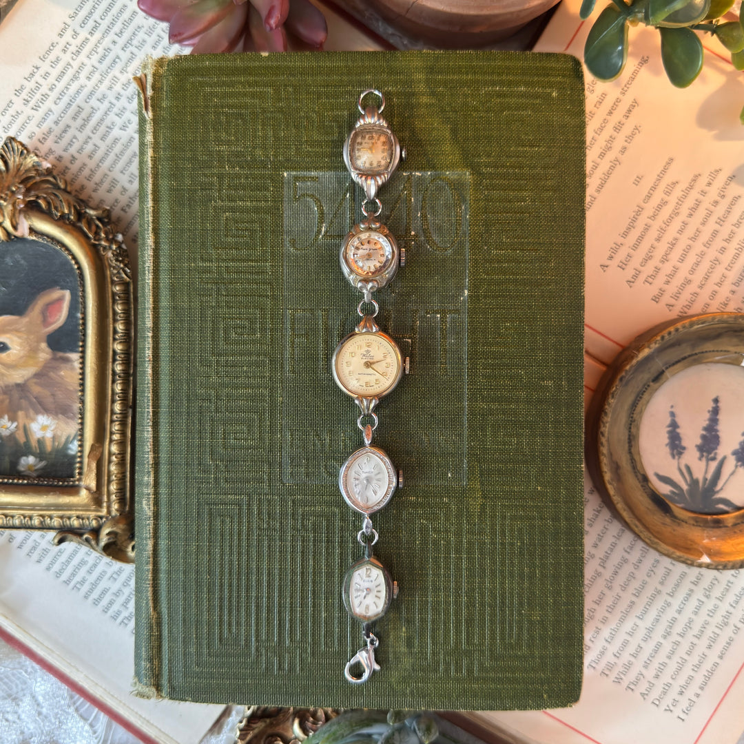 Repurposed Gold/Silver Antique Face Watch