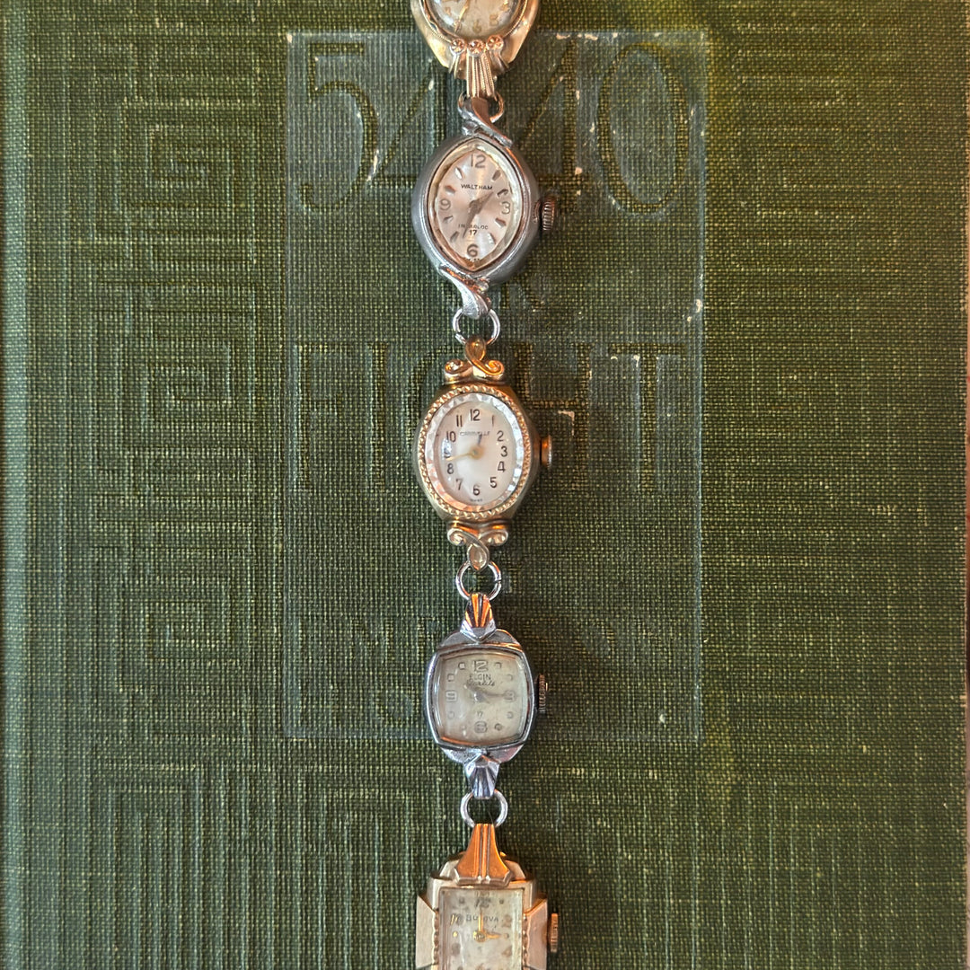 Repurposed Gold/Silver Antique Face Watch