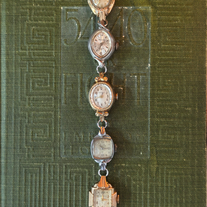 Repurposed Gold/Silver Antique Face Watch