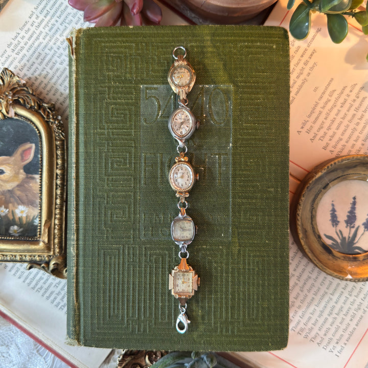 Repurposed Gold/Silver Antique Face Watch