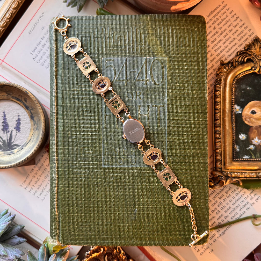 Repurposed Gold Glass Style Watch