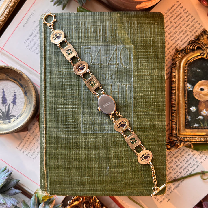 Repurposed Gold Glass Style Watch
