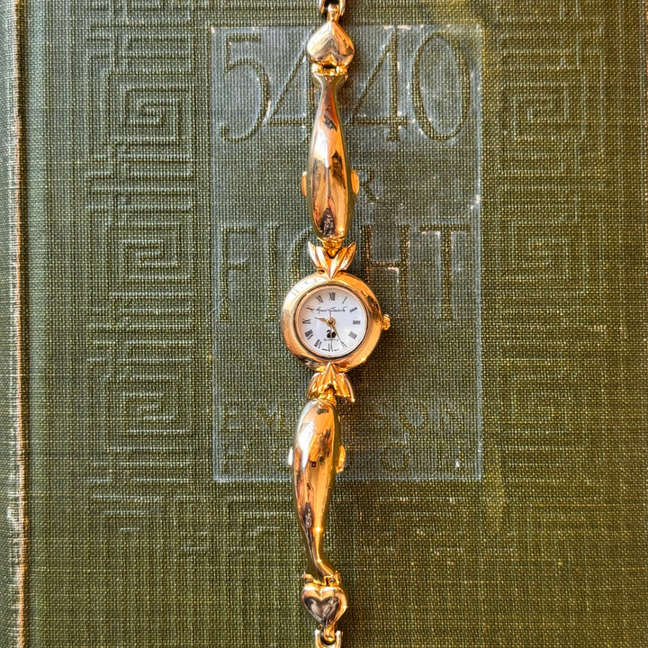 Gold Dolphin and Heart Watch