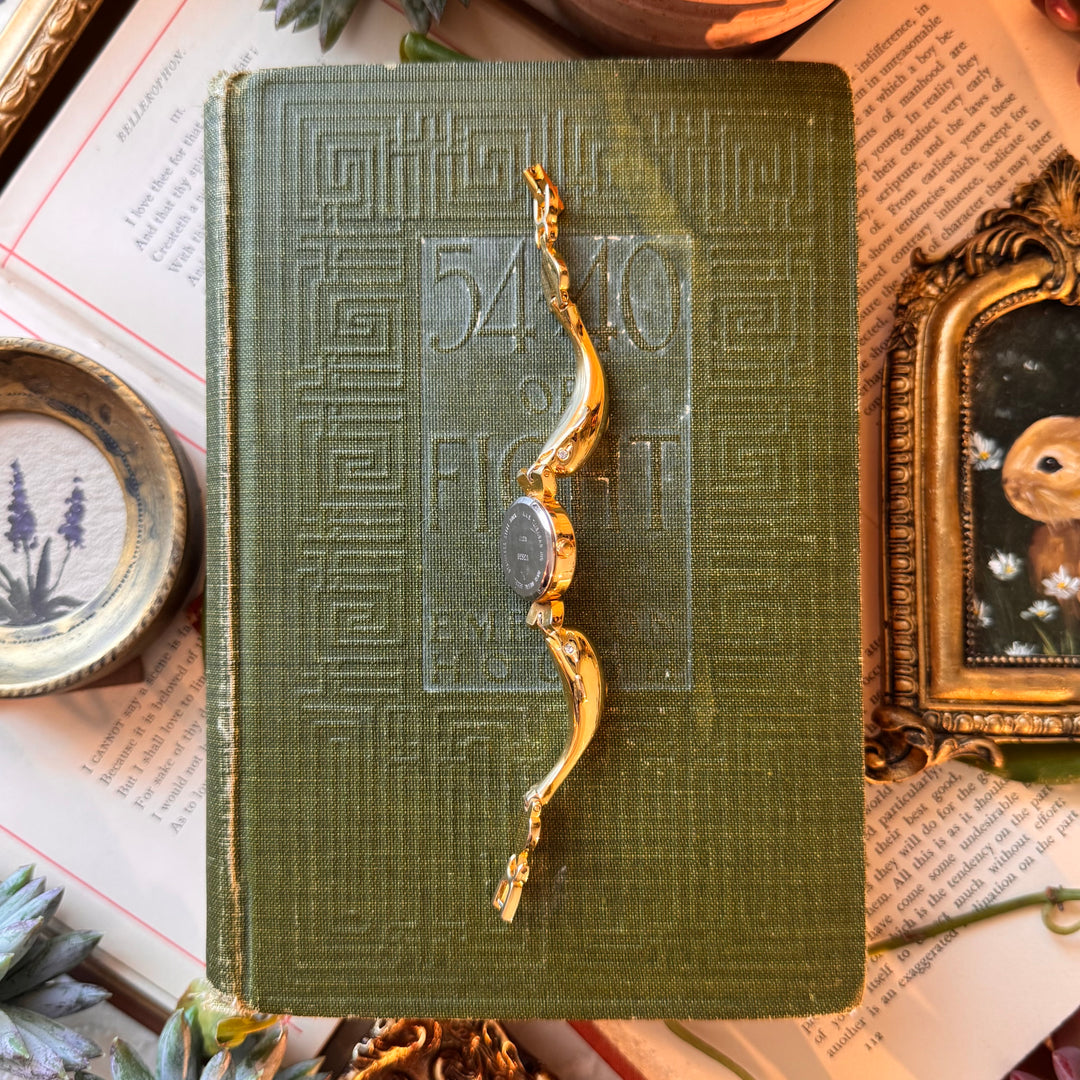 Gold Dolphin and Heart Watch