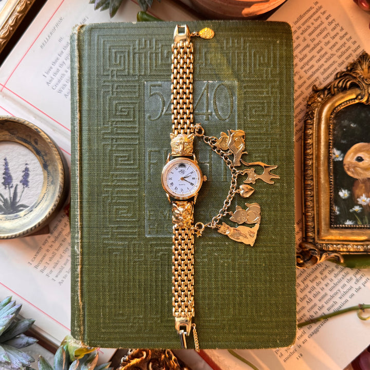 Gold Kirks Folly Charm Watch
