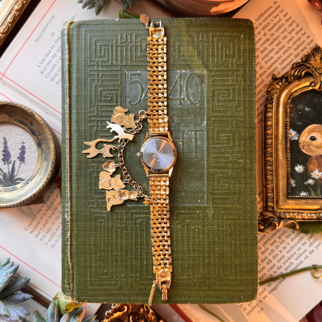 Gold Kirks Folly Charm Watch