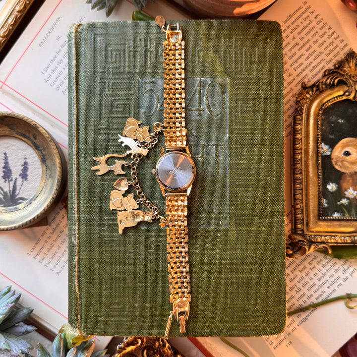Gold Kirks Folly Charm Watch