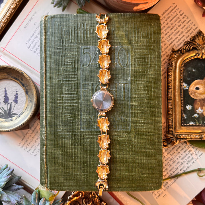 Repurposed Gold Lady Bug Watch