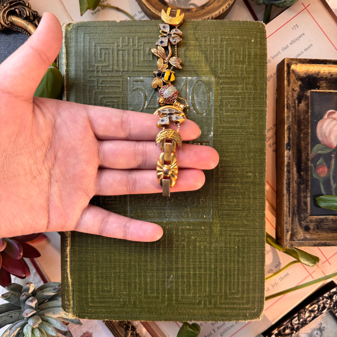 Gold Insect Charm Watch