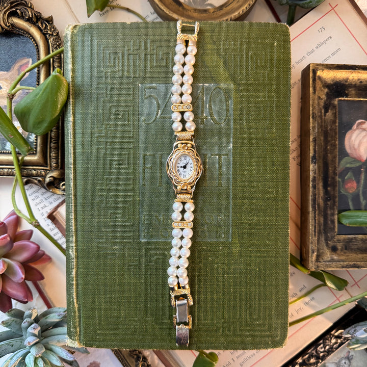 Gold Pearl Watch