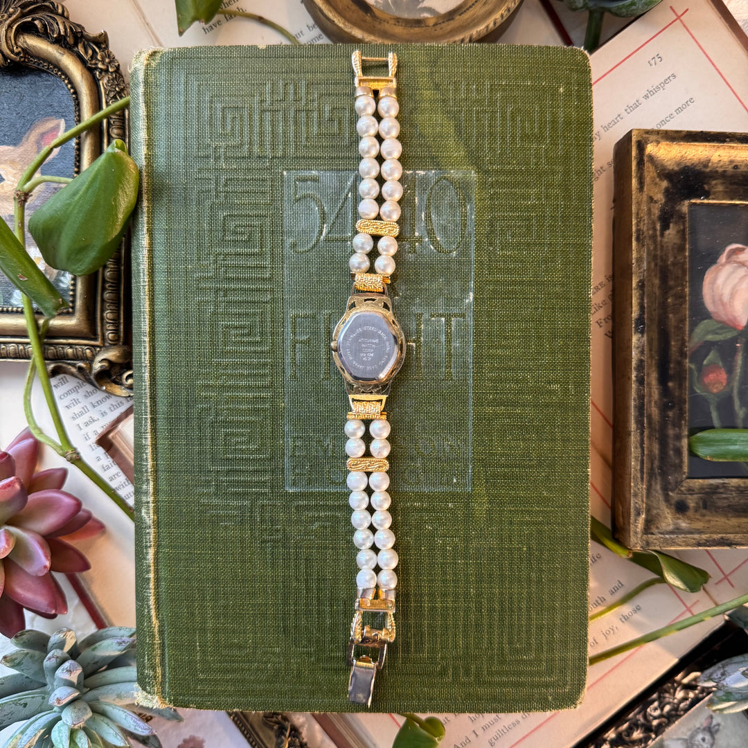 Gold Pearl Watch